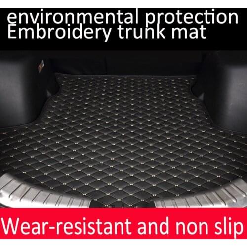 Custom fit car Trunk mats for Kia Sorento Sportage Optima K5 Forte Rio/K2 Soul Cerato K3 Carens 5D car styling liner