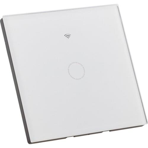 Touch Switch No Neutral No Capacitor Tempered Glass Smart Life Tuya App Wireless Homes Supplies Works With Alexa And Google Hub