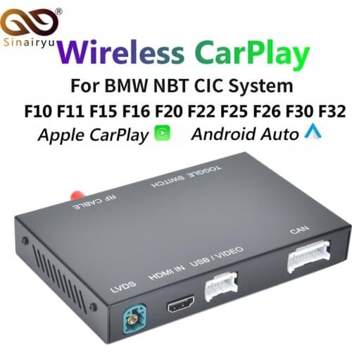 Sinairyu Wireless Apple Carplay for BMW CIC NBT 1 2 3 4 5 7 Series X1 X3 X4 X5 X6 MINI i3 i8 z4 Android Auto Mirror Car play