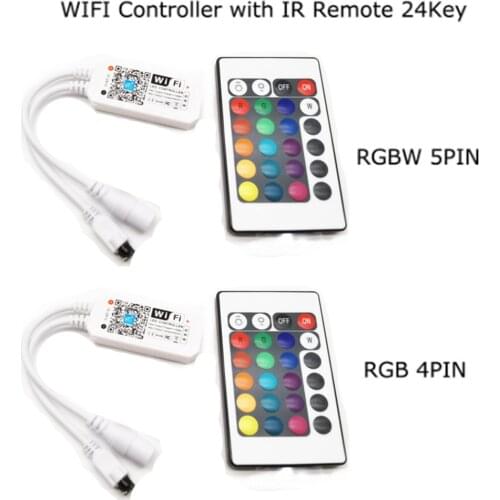 16Million colors Wifi RGB / RGBW led controller smartphone control music and timer mode magic home mini wifi led rgb controller
