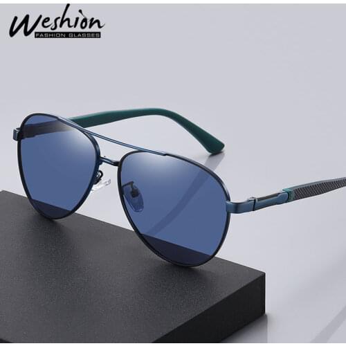 WESHION Fashion pilot Sunglasses Polarized Sun glasses Men And Women Mirror UV Protaction Lens Anti-glare Driving Eyewear