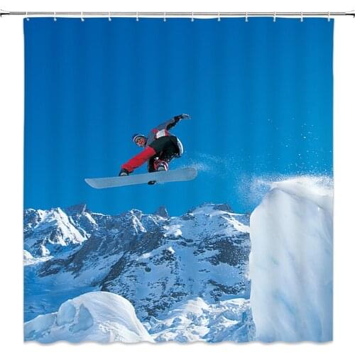 Bathroom Shower Curtains Nature forest scenery Bathroom Curtain Home Decoration Waterproof Polyester Fabric Bath Screen Curtain