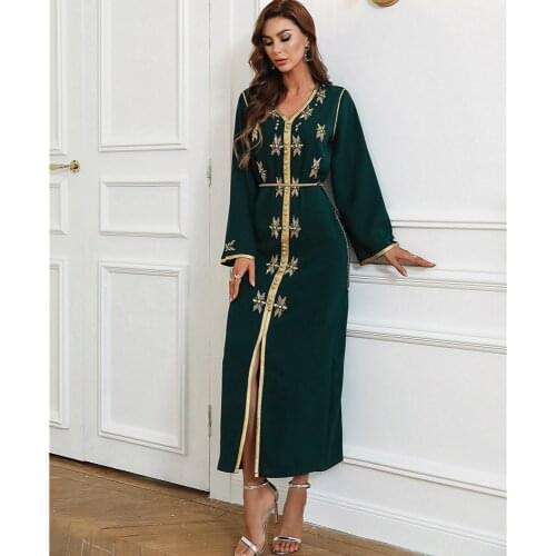 Abaya Dubai Turkey Muslim Caftan Marocain Evening Party Dress Islam Clothing Wedding Dresses For Women Robe Longue Femme Kaftan