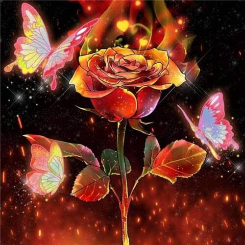 Zhui Star 5d Diamond Painting Flower Animal Rhinestones Diamond Embroidery Cross Stitch Rose Butterfly Mosaic Home Decor