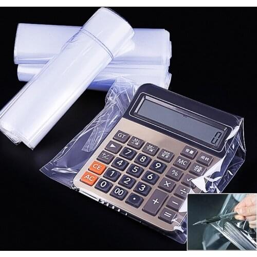 100 Pcs Heat Shrink Film Clear PVC Shrinkable Packaging Wrap Sealing Protector A1