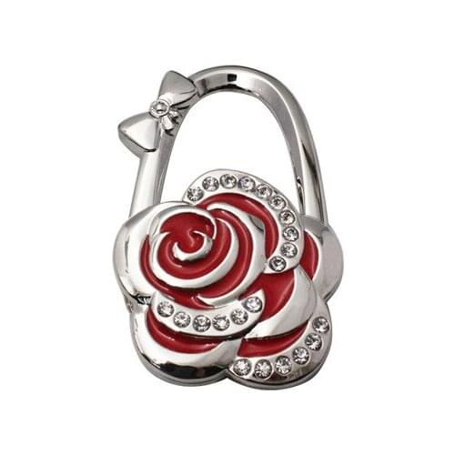 25PCS / LOT Metal Non-slip bag hook folding desktop bag hook fashion portable foldable bag purse hook folding bag buckle hooks