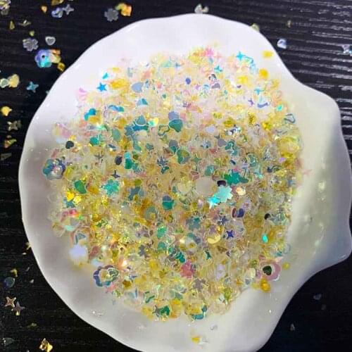 30g/opp Shake Card Sequins RAINBOW BRIGH Cutting Dies Scrapbook Diary Decoration Stencil Embossing Template DIY Make Albums
