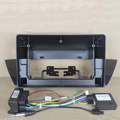 Car Fascia Navigation Fascias Dash Frame Kit For 9" Android Multimedia Player For B.M.W. X1 2010 2011 2012 2013 2014 2015 2016