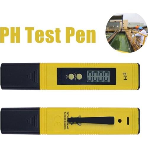 Large LCD Display High Accuracy 0.01 LCD Digital PH Meter Tester for Water Food Aquarium Pool Hydroponics Pocket Size PH Tester