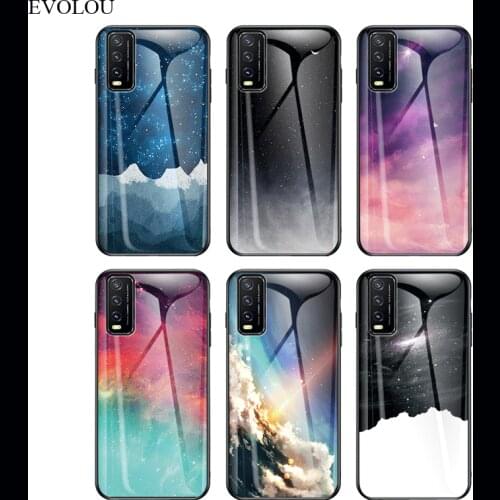 For Xiaomi Poco M3 Cases Tempered Glass Hard Phone Case for Xiaomi POCO M3 X3 NFC Starry Pattern Back Cover Shell Coque