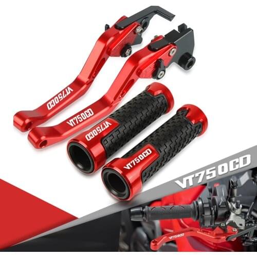For Honda VT750CD ACE 2001 2002 2003 Motorcycle Accessories Short Brake Clutch Levers Handlebar Grip Handle Bar Motorbike Hand