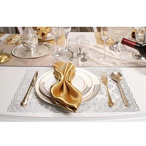 European Insulation pad contracted Cup pvc Place Mats Heat Resistant Non Slip Table Mats Coffee Tea Place Mat Christmas