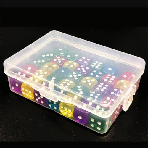 4 Pieces 9*6.5*3cm PP Storage Dice Box For Token Board games Accessories Container Case Portable Holder Card Boxes