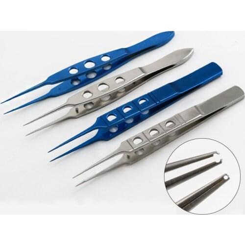 Non-invasive vascular forceps 11cm with hole forceps vascular forceps head 0.3mm