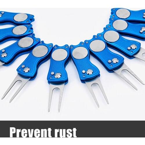 Newly Foldable Golfs Putting Green Fork Repair Tool Lightweight Portable Golfs Supplies Accessories