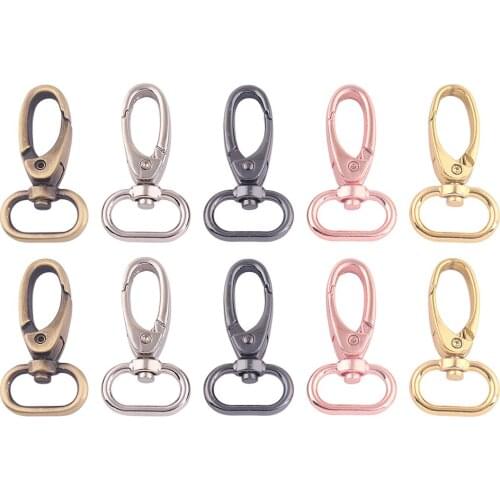 20mm Rose Gold Swivel Clasp Claw,Swivel Dog Hook Lobster Clasp Purse Bag Handbag Clasp,Strap Spring Clasp,Key Ring Supplies DIY