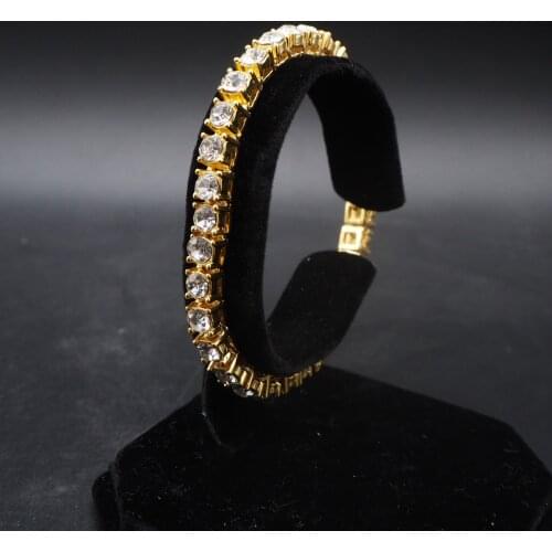 Luxury 5mm Cubic Zirconia Tennis Bracelets Iced Out Chain Crystal Wedding Bracelet For Women Men jewelry Gold Chain Bracelet
