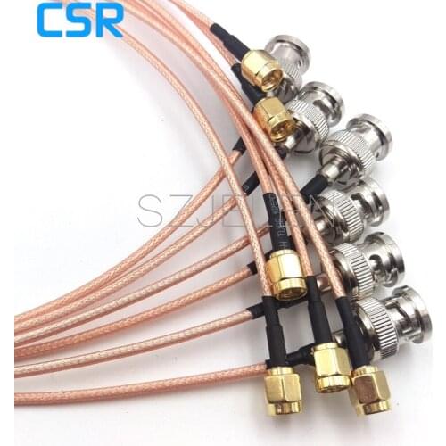 BNC plug to SMA plugs , SDI pigtail. Camera RF coaxial cable, Cable length 50cm