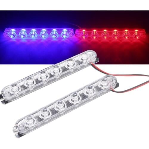 2Pcs/set Strobe Police Light 5/6 LED Car Truck Motorcycle Flashing Emergency Warning Lights 4 Styles Rear Tail Brake Stop Lamp