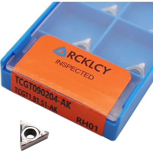 TCGT090204 AK RH01 Aluminum cutter blade Insert Cutting Tool turning tool TCGT 090204 CNC Tools AL +TIN Alloy wood