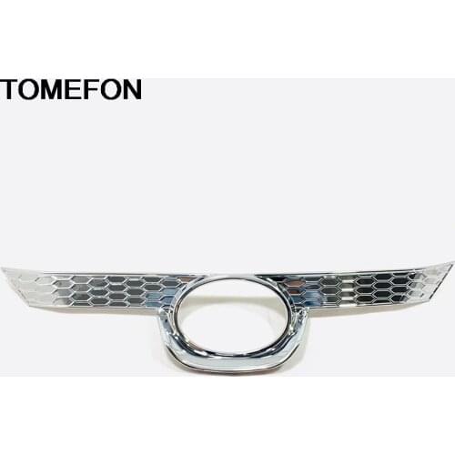 TOMEFON For Toyota Corolla 2019 2020 Car Front Logo Decoration Mark Grid Grill Grille Racing Cover Trim Exterior Accessories ABS