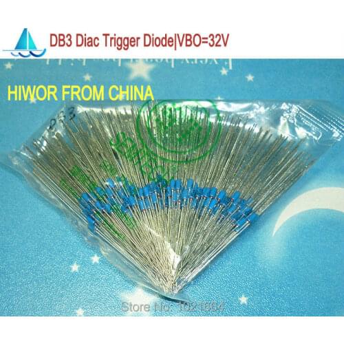 200pcs/lot) DB3 DB-3 Diac Trigger Diode Triggerdiode , VBO=32V, IBO=2A, DO-35, Bidirectional Trigger
