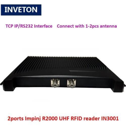 1-35m parking lot uhf rfid reader with 2 ports impinj R2000 timing chip 902-928mhz work with high gain antenna long distance
