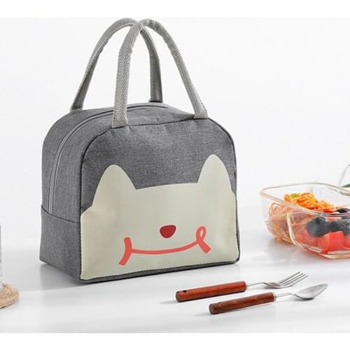 High-capacity Waterproof Lunch Box Bag for Women Kids Men Cooler Lunch Box Bag Tote Canvas Lunch Bag Insulation Package Portable