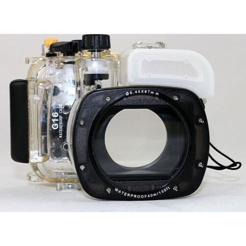 Mekon Underwater 40meters 130ft Diving Camera Waterproof Housing Cover Case For Canon EOS G16 WP-DC52