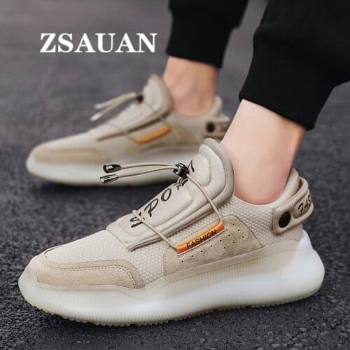 ZSAUAN Luxury Men Sneakers New Fashion Daily Summer Cushion Mens Casual Shoes Personality Breathable Mesh Men Footwear Trend