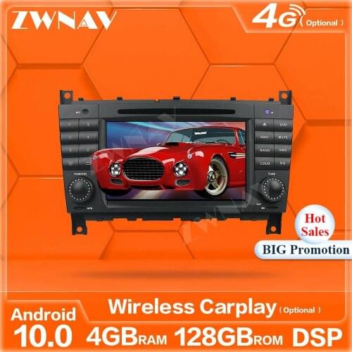 128GB Android 10 Screen For Benz C-Class W203 2004-2007 CLC G Class W467 2008-2011 GPS Navi Auto Audio Radio Stereo BT Head Unit