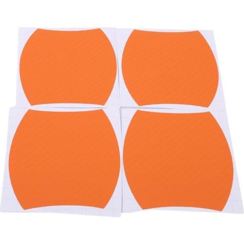 4Pcs Orange Car Door Handle Grab Sticker Protective Film Car Solid Protective Stickers High Quality Car Decoration Supplies