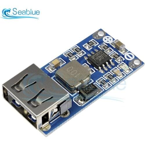 9V 12V 24V to 5V 3A USB Buck Regulator Module DC-DC Converter Mobile Phone Charger Car Power Supply Module Step Down Power Modul