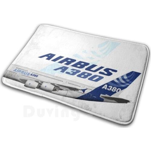 Airbus A380 Carpet Mat Rug Cushion Airbus A380 Aviation Jet Plane Pilot Captain Stripes Four Airways Jesus Christ