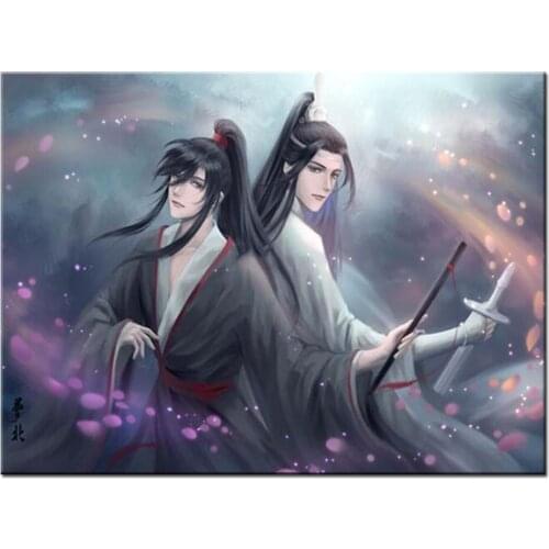 China mo dao zu shi Anime diamond embroidery 5d diy diamond painting full,round,3d,diamond mosaic for children gift,A985