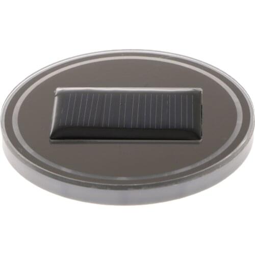 Car Cup Holder Expander Adapter Securely Hold Water Bottles Car-styling Decorative Lamp Solar Energy for Car Home Party Blue