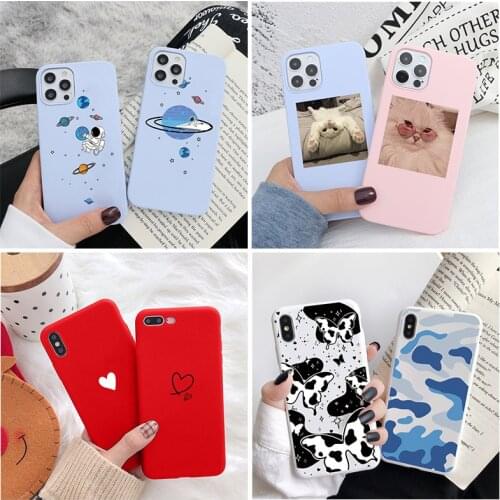 Cat Love Soft TPU Case For Xiaomi Poco X3 NFC F3 Mi A3 10T A2 8 Lite Cover Redmi Note 10 9 8 7 6 Pro 9S 9T 8T 9A 7A Case Funda