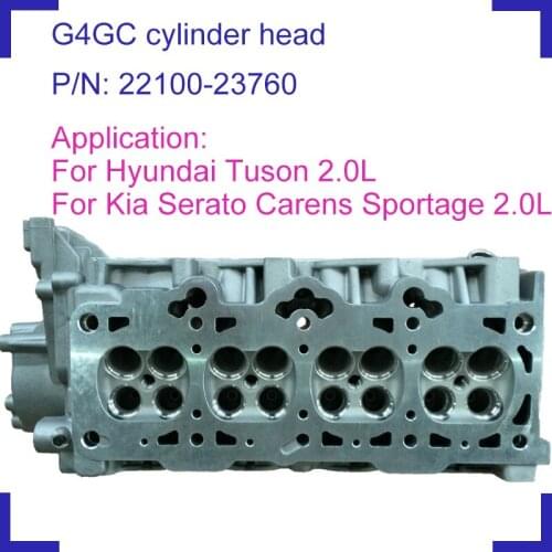 For Hyundai Tuson Kia Carens Cerato Spectra 1975 2.0 cc G4GC Engine bare naked cylinder head 22100-23760 2210023760 22100 23760
