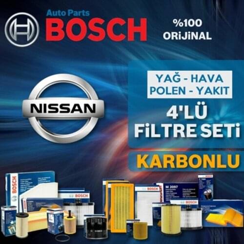 For Nissan Qashqai 1.6 DCI Bosch CARBON Filter Care Set 2014-2017