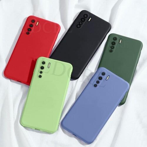 For OPPO A91 Case OPPO A53 Rubber Liquid Silicone Shockproof Anti-slip Soft TPU Case For OPPO A53 A53S A72 A52 A92 A92S A11X A8