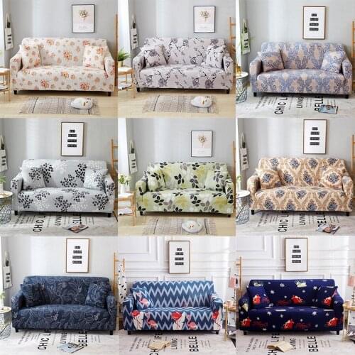 Floral Elastic Sofa Cover Flamingo Stretch All-inclusive Corner Couch Slipcovers Universal Dust-proof Protectors For Living Room
