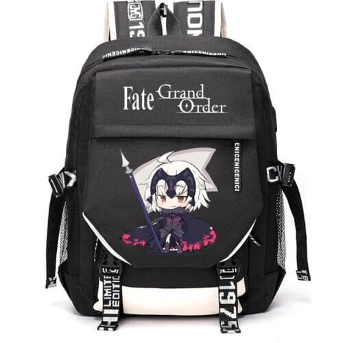 Fate Grand Order Saber Fujimaru Ritsuka Outdoor Travel Rucksack Casual Schoolbag Student Backpacks
