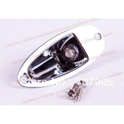 Chrome Traditional Electric Guitar plated Output Plate Jack Socket