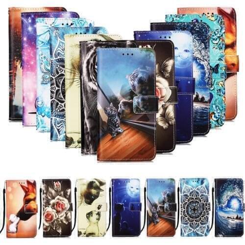 Leather Case for Motorola Moto G100 Wallet Flip Cover for Coque Moto G30 G50 G10 E7 G8 Power Lite Edge S E6S 2020 Cartoon Case