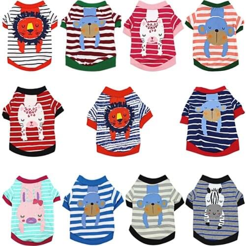 Summer Pet Dog Clothes Spring Cute Clothes For Dogs Cat Vest Shirt For Small Medium French Bulldog Outdoor Costumes Coat 516830