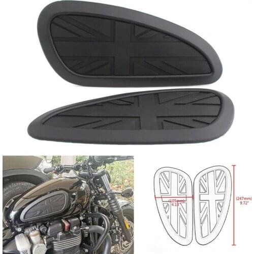 UK Flag Retro Gas Tank Traction Pad Side Fuel Knee Grip Protector Sticker