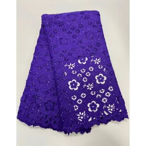 Nigeria Lace Fabric High Quality Lace African Guipure Thread Lace 2021 High Quality African Water-soluble Lace R39681