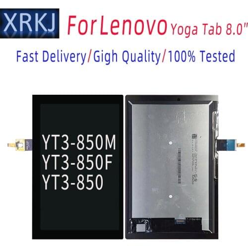 Original LCD Display Digitizer Assembly For 8.0 Lenovo Yoga Tab 3 YT3-850L YT3-850F YT3-850M LCD Display With Touch Screen