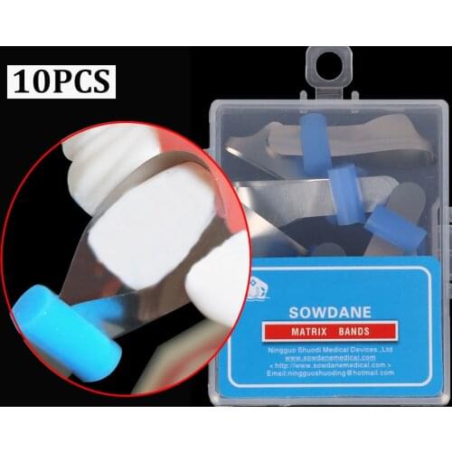 Teeth Whitening Metal Matrix Bands Retainerless Automatrix with Locker Dental Matrix Matrices Sectional contoured Matrices