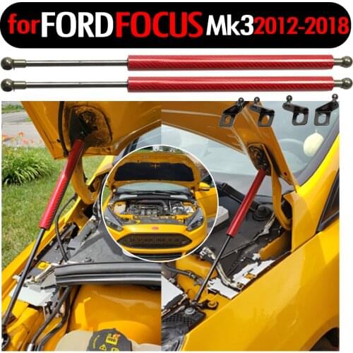 Front Bonnet Hood Damper for 2012-2019 Ford Focus MK3 Modify Gas Struts Lift Support Shock Absorber